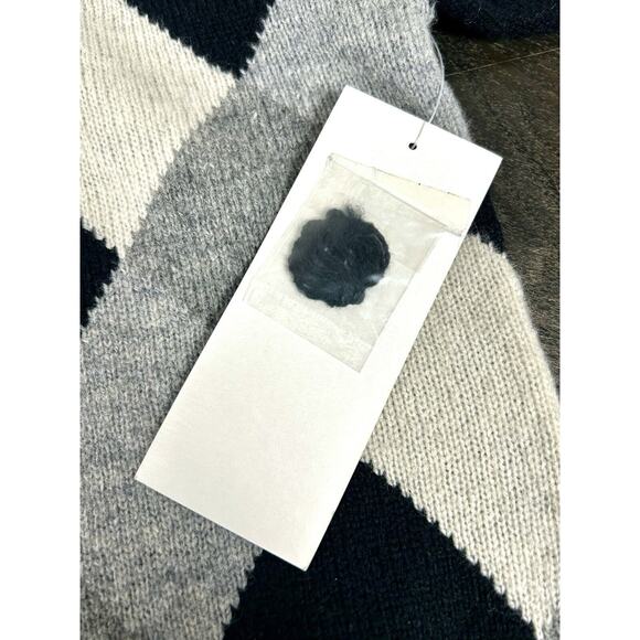 New Vtg Lambs Wool Sweater Men's Size M Heather & Tweed Diamond Pullover NWT - Picture 8 of 9